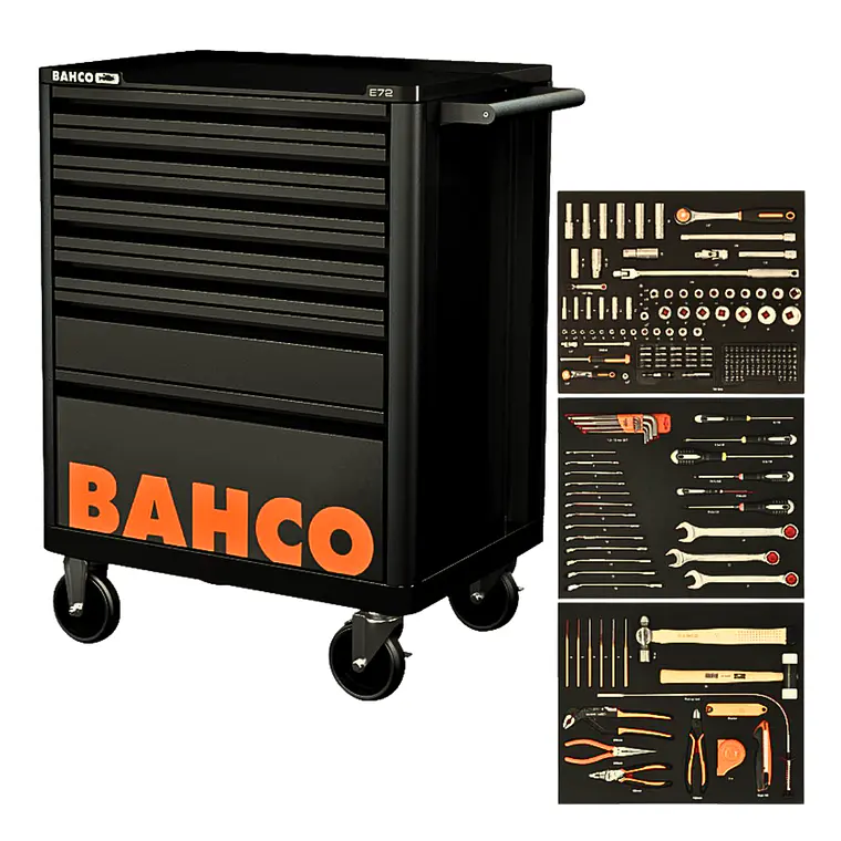 Carro con herramientas Bahco 216 pzs 1472K7BKFFSD – XPERTOOLS